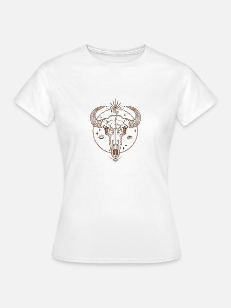 Sternzeichen Steinbock - Frauen T-Shirt - Weiß