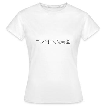 Stargate Dial Home Adress - Frauen T-Shirt - Weiß - Vorne - AI Model Female 172 dark (172cm)