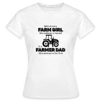 Farm girl la vie à la campagne cadeau - T-shirt Femme - blanc - Devant - AI Model Female 172 dark (172cm)
