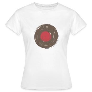 Phonographes musique cadeau Raving concert party - T-shirt Femme - blanc - Devant - AI Model Female 172 dark (172cm)