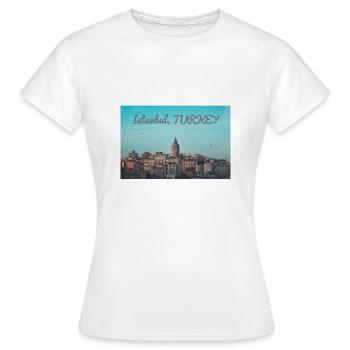 Istanbul - T-shirt Femme - blanc - Devant - AI Model Female 172 dark (172cm)
