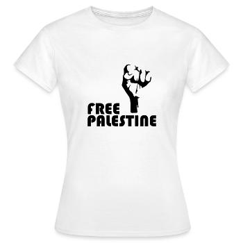 la Palestine libre - T-shirt Femme - blanc - Devant - AI Model Female 172 dark (172cm)