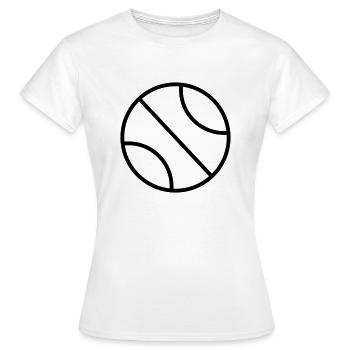 Balle - T-shirt Femme - blanc - Devant - AI Model Female 172 dark (172cm)