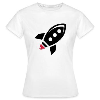 rocket - Frauen T-Shirt - Weiß - Vorne - AI Model Female 172 dark (172cm)