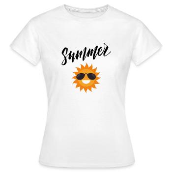 Summer - Frauen T-Shirt - Weiß - Vorne - AI Model Female 172 dark (172cm)