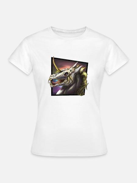 Evil Unicorn - Frauen T-Shirt - Weiß