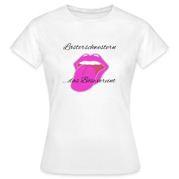 Lästerschwestern - das Böse vereint - Frauen T-Shirt - Weiß - Vorne - AI Model Female 172 dark (172cm)