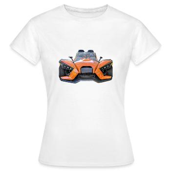 Funcar orange - Women's T-Shirt - white - Front - AI Model Female 172 dark (172cm)
