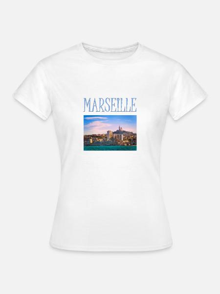 MARSEILLE KUNST - Frauen T-Shirt - Weiß