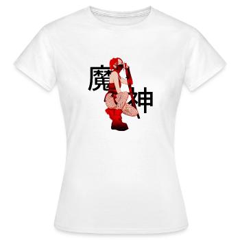 Damenprint mit japanischem Katana - Kollektion - Frauen T-Shirt - Weiß - Vorne - AI Model Female 172 dark (172cm)
