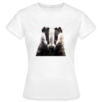 blaireau - T-shirt Femme - blanc - Devant - AI Model Female 172 dark (172cm)