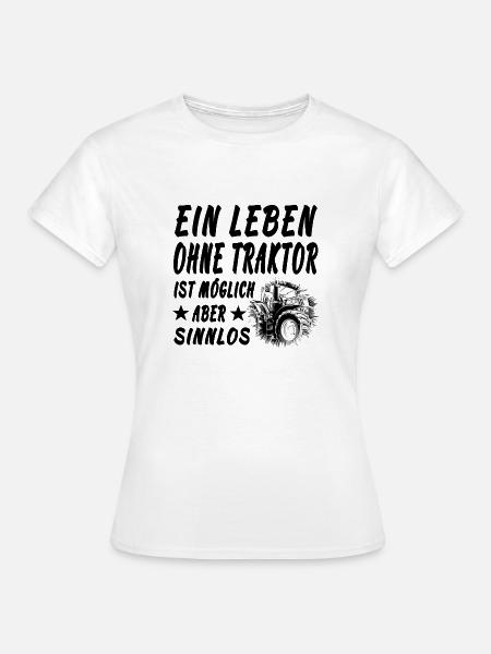 Traktor - Frauen T-Shirt - Weiß