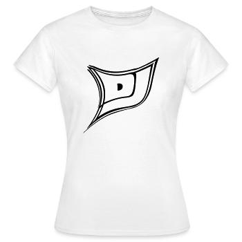 DJ de musique de club - T-shirt Femme - blanc - Devant - AI Model Female 172 dark (172cm)