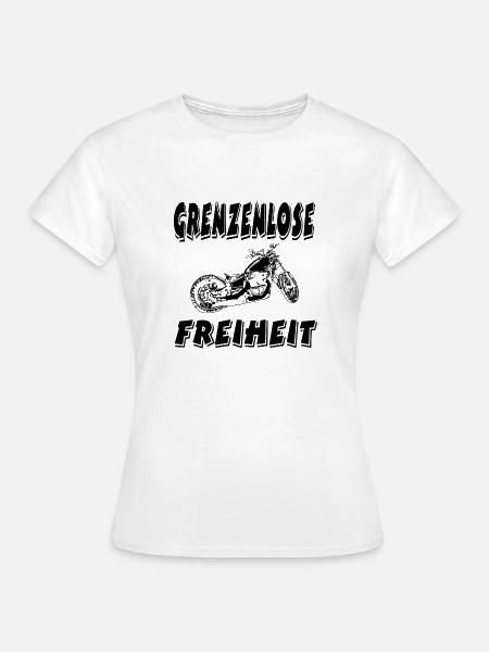 Motorrad - Frauen T-Shirt - Weiß