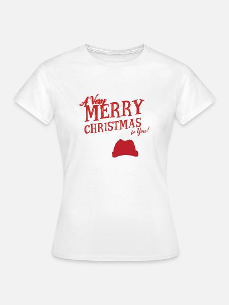 Merry christmas - Frauen T-Shirt - Weiß