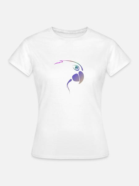 Lila Flügelschlag - Frauen T-Shirt - Weiß