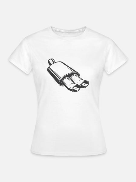 Auspuff - Frauen T-Shirt - Weiß