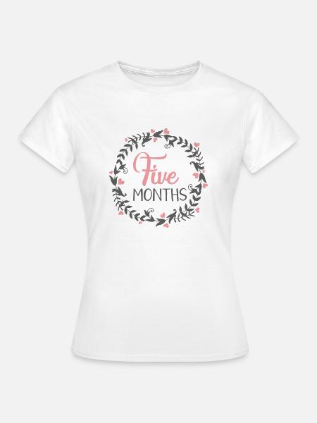 FIVE MILESTONES HEART - Frauen T-Shirt - Weiß