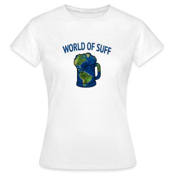 World Of Suff - Frauen T-Shirt - Weiß - Vorne - AI Model Female 172 dark (172cm)