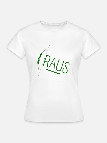 Bogen Raus - Frauen T-Shirt - Weiß