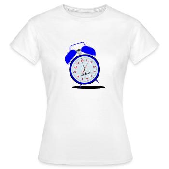 Ringing Loudly Alarm Clock - Women's T-Shirt - white - Front - AI Model Female 172 dark (172cm)