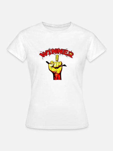 Gewinner Hauptkorkenzieher - Frauen T-Shirt - Weiß