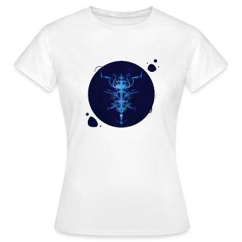Mystique Collection ~ midnight blue ~ n°8 - Women's T-Shirt - white - Front - AI Model Female 172 dark (172cm)