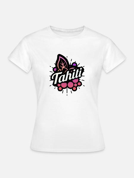Tahiti-Blume - Frauen T-Shirt - Weiß