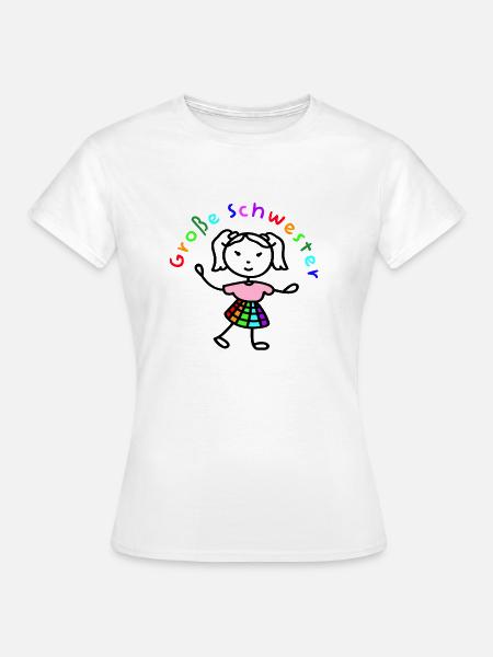 Ich bin eine große Schwester. - Frauen T-Shirt - Weiß