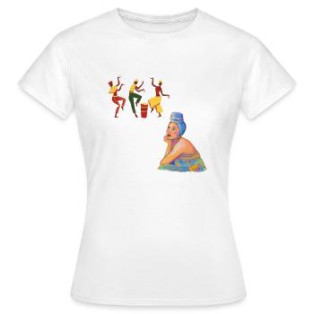 Africa - Women's T-Shirt - white - Front - AI Model Female 172 dark (172cm)