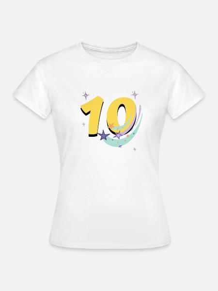 10-jähriges Jubiläum (10-jähriges Geschenk) - Frauen T-Shirt - Weiß