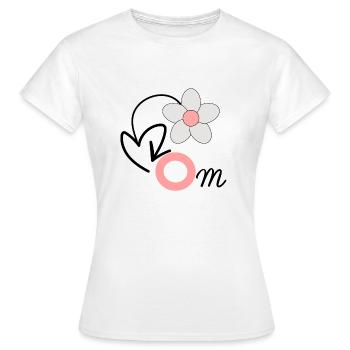 Mom - T-shirt Femme - blanc - Devant - AI Model Female 172 dark (172cm)