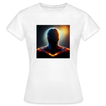 Supernova Man - Women's T-Shirt - white - Front - AI Model Female 172 dark (172cm)