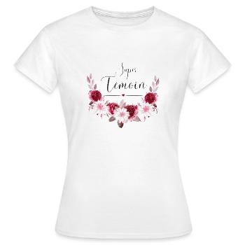 super témoin - T-shirt Femme - blanc - Devant - AI Model Female 172 dark (172cm)