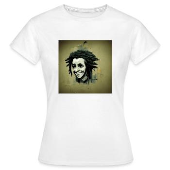 Rastafari-skizzenmalerei - Frauen T-Shirt - Weiß - Vorne - AI Model Female 172 dark (172cm)