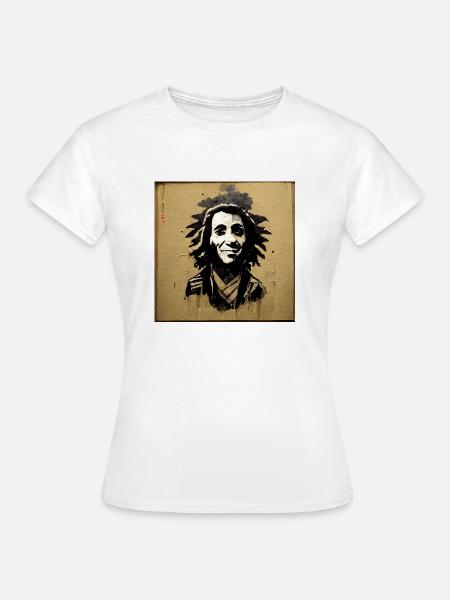 Rastafari-skizzenmalerei - Frauen T-Shirt - Weiß