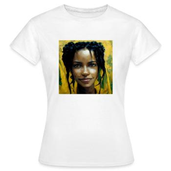 Rasta Astronaut - Frauen T-Shirt - Weiß - Vorne - AI Model Female 172 dark (172cm)