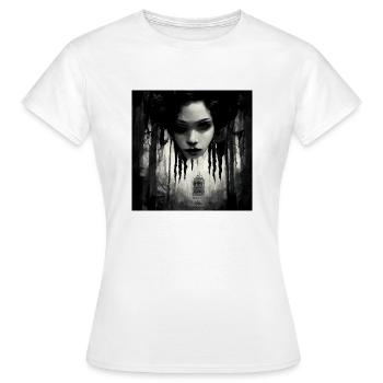 Le son de l’horreur du silence - T-shirt Femme - blanc - Devant - AI Model Female 172 dark (172cm)