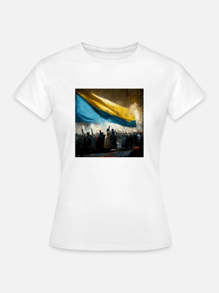 Sieg Der Ukraine - Frauen T-Shirt - Weiß
