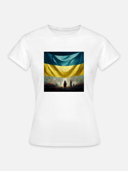 Sieg Der Ukraine - Frauen T-Shirt - Weiß