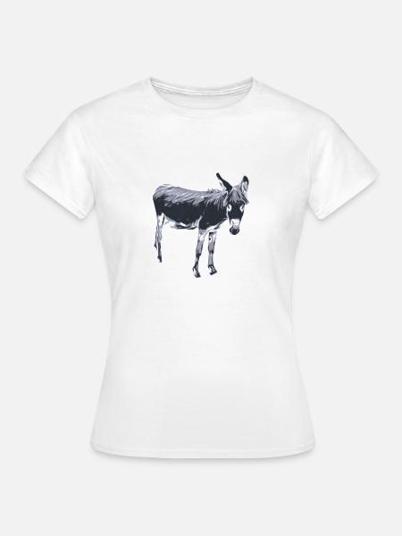 Esel - Frauen T-Shirt - Weiß