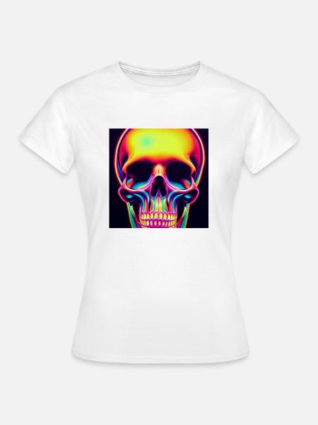 Disco-schädel - Frauen T-Shirt - Weiß