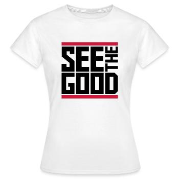 voir la bonne citation - T-shirt Femme - blanc - Devant - AI Model Female 172 dark (172cm)