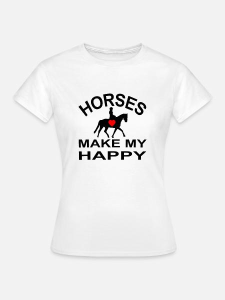 Pferd - Frauen T-Shirt - Weiß