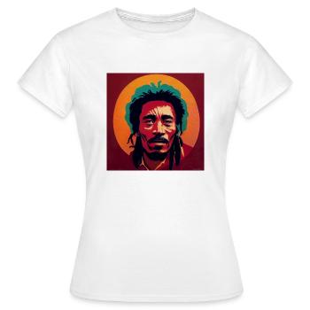 Croquis de graffiti rastafari - T-shirt Femme - blanc - Devant - AI Model Female 172 dark (172cm)
