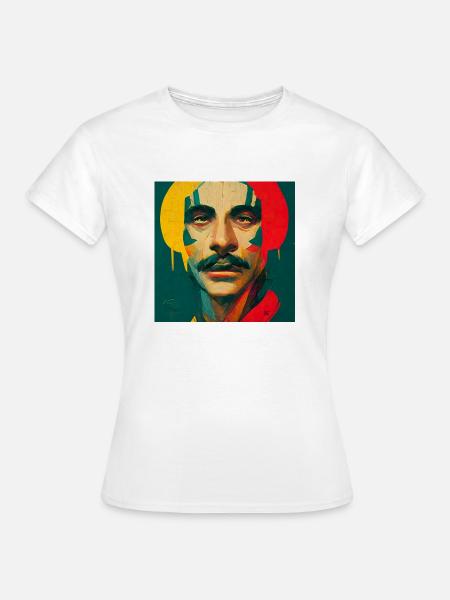 Rastafari Bunte Skizze - Frauen T-Shirt - Weiß