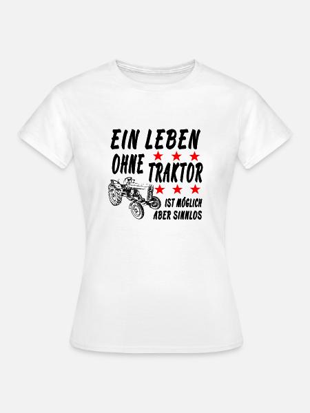 Traktor - Frauen T-Shirt - Weiß