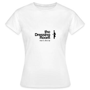 The Dressing Room - Frauen T-Shirt - Weiß - Vorne - AI Model Female 172 dark (172cm)