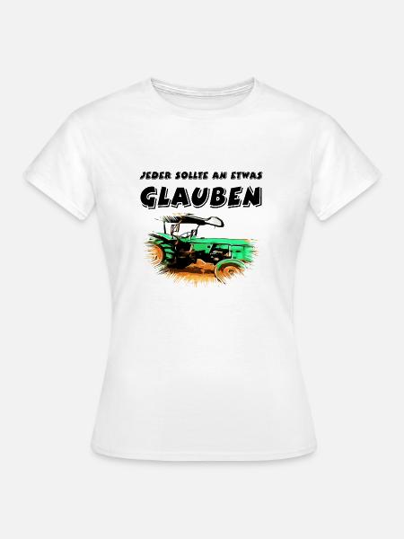Traktor - Frauen T-Shirt - Weiß