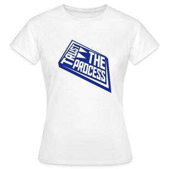 faire confiance au processus Devis - T-shirt Femme - blanc - Devant - AI Model Female 172 dark (172cm)